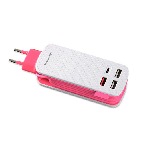 High Quality Portable Travel USB QC3.0+Type-C Quick Charger