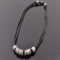 Dệt da Cord Necklace Retro tỷ mặt hàng dây Necklace