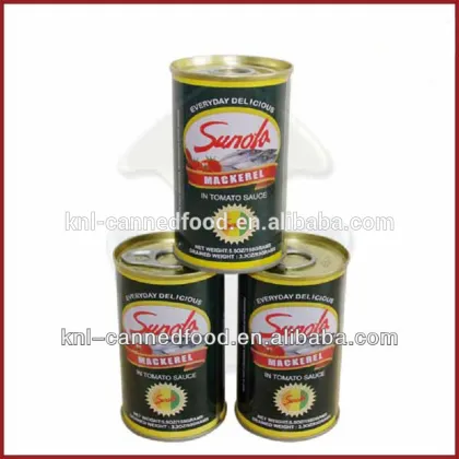brand canned mackerel in tomato sauce 155gX50tins