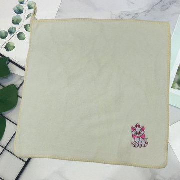 Towel Handkerchief embroidery cartoon cotton face