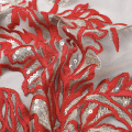 MX319 falt embroidery lace fabric