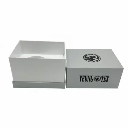 Custom Glass Coffee Cup Mug Set Gray Gift Box