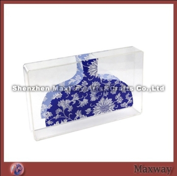 Clear rectangle ingenious acrylic/PMMA vase/flower vase