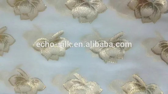 make to order Luxury sliver/metallic pattern silk fabric ,jactuard(JQD) silk fabric.