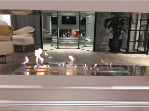 450m to 2800mm Customized Luxury Ethanol Fireplace