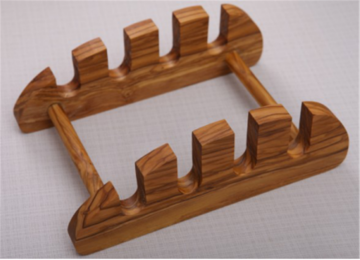 Olive Wood Chopping Rack