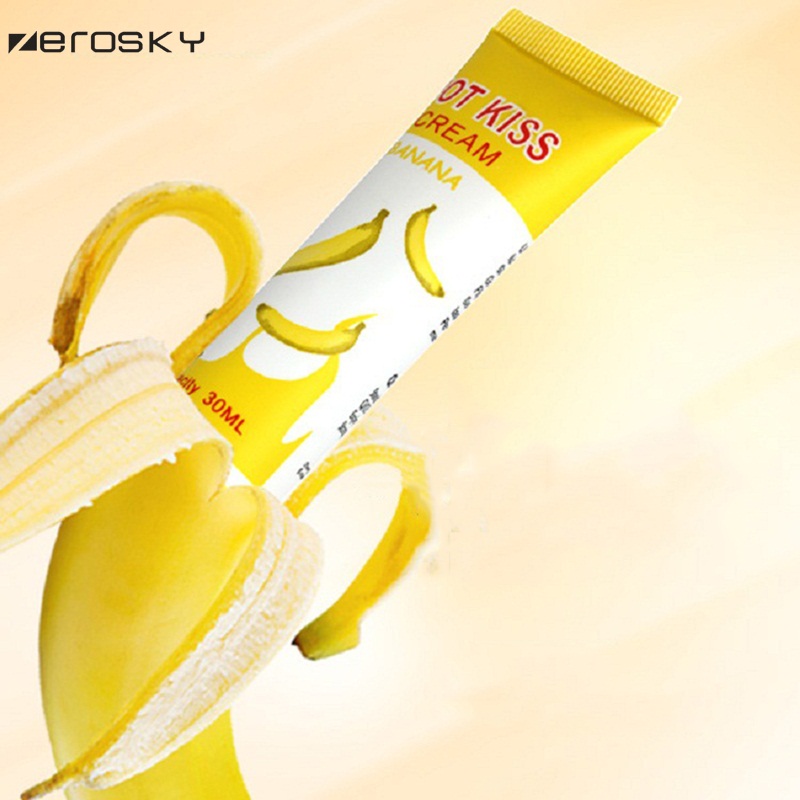 Zerosky Cream Banana Flavor Body Lubricate Oil Stimulating Gel Monogatari Silk Touch Anal Lubricant Adult Sex Toys