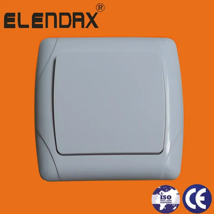 Sakelar Lampu Daya Pemasangan Siram Gaya UE (F3101)