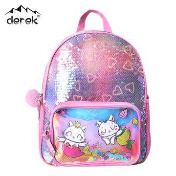 Mochila infantil liviana de lentejuelas