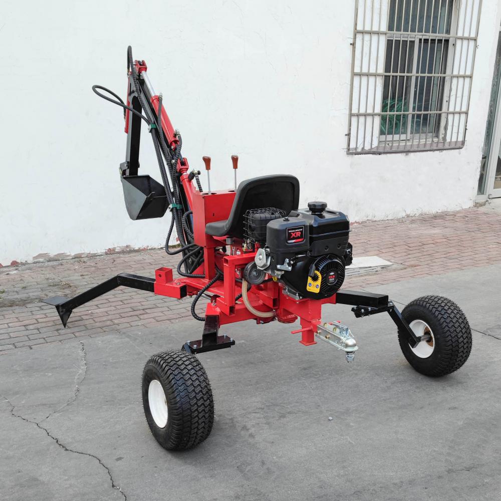 Mini excavador 4 ruedas brazo de 140 grados rotación