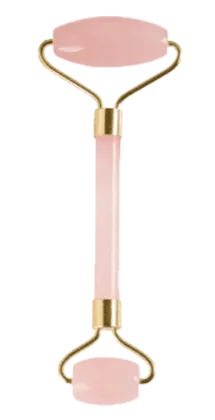 Rose Quartz Crystal facial messager roller Guasha set