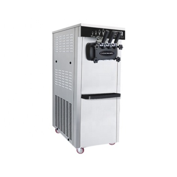 Commercial Vertical Soft Ice Cream Machine - 3 Flavors