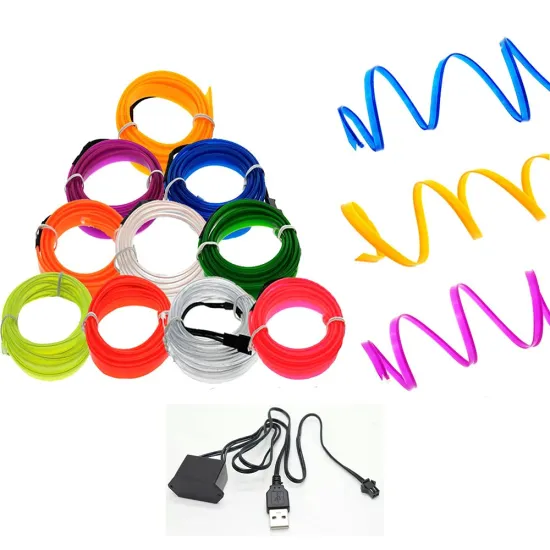 RGB Neon Interior Atmosphere Light Strip for Car Styling