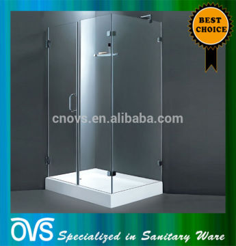 rectangle frame acrylic shower cabin glass sliding door