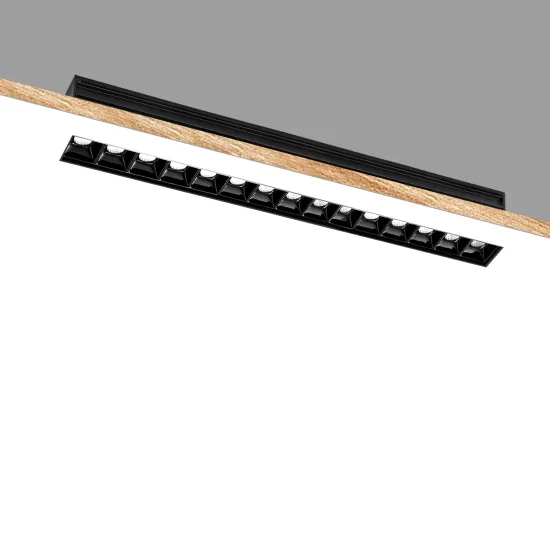 SCON Modern Aluminum Recessed Black Dimmable LED Ceiling Light