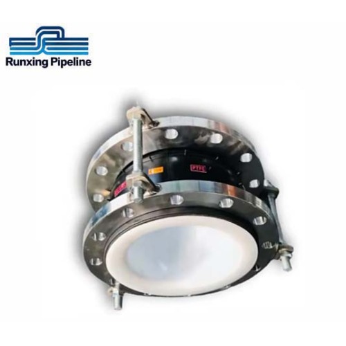 Ss304 Chemical Pipeline Flexible Ptfe Rubber Expansion Joint
