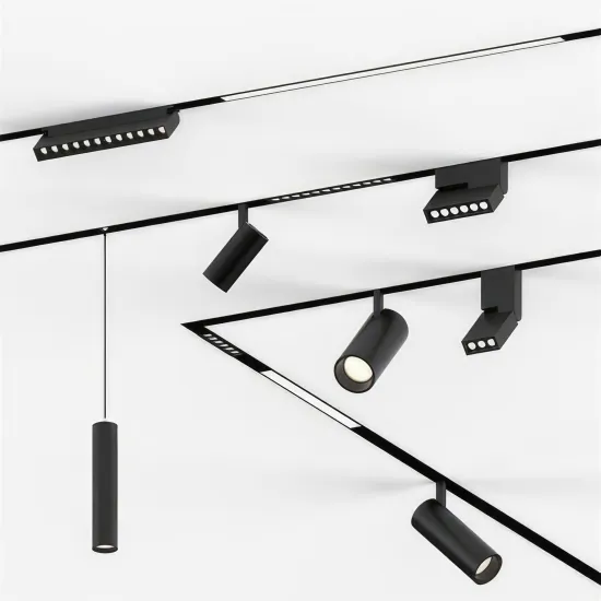 Modern 48V Magnetic Track Lighting System for Living Room and Bedroom