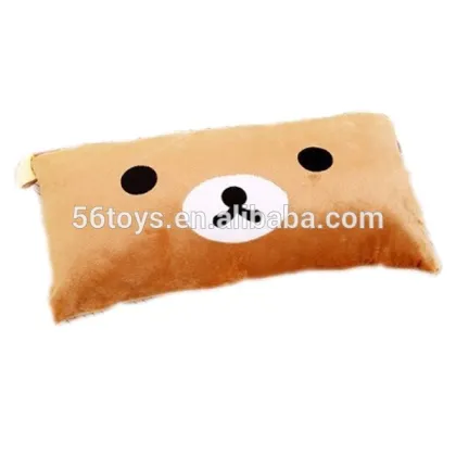 Cute plush emoji pillow,bear emoji plush pillow