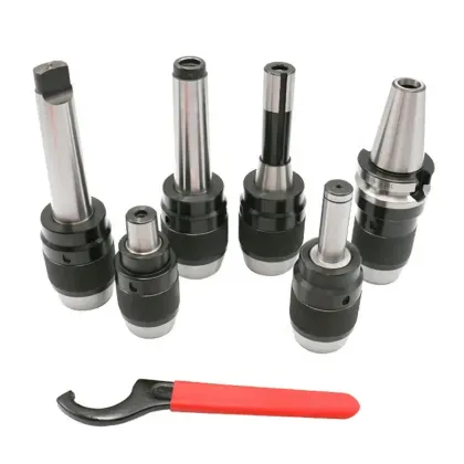 Integrated Keyless Drill Chucks with Morse Taper and Shanks