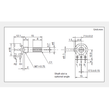 Rk163 series Rotary potentiometer