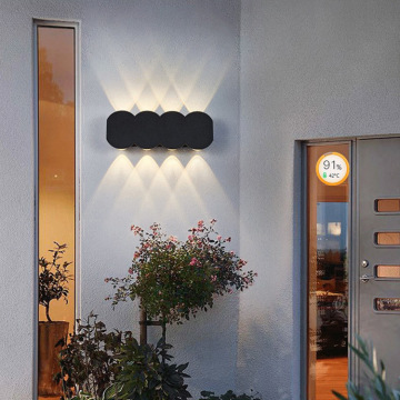 Modern Wall Sconce: LED Aluminum Lamp for Indoor Living Room - Up and Down Lighting, Available in Black (40-80)