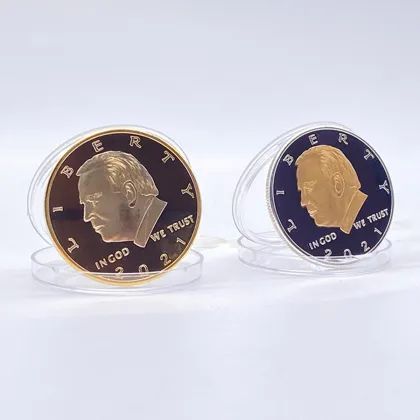 Custom Metal Gold Plated Collection Joe Biden Coin