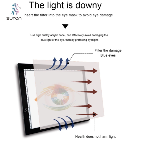 Suron Tracing Light Pad Art Stensil Board