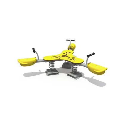 Enhancing Play with Tri-Seat Spring Seesaw