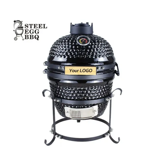 SEB KAMADO Black 13 inch Komodo Grill Braai Steel Egg Bbq Parrilla Patio Grill Kamado Mini