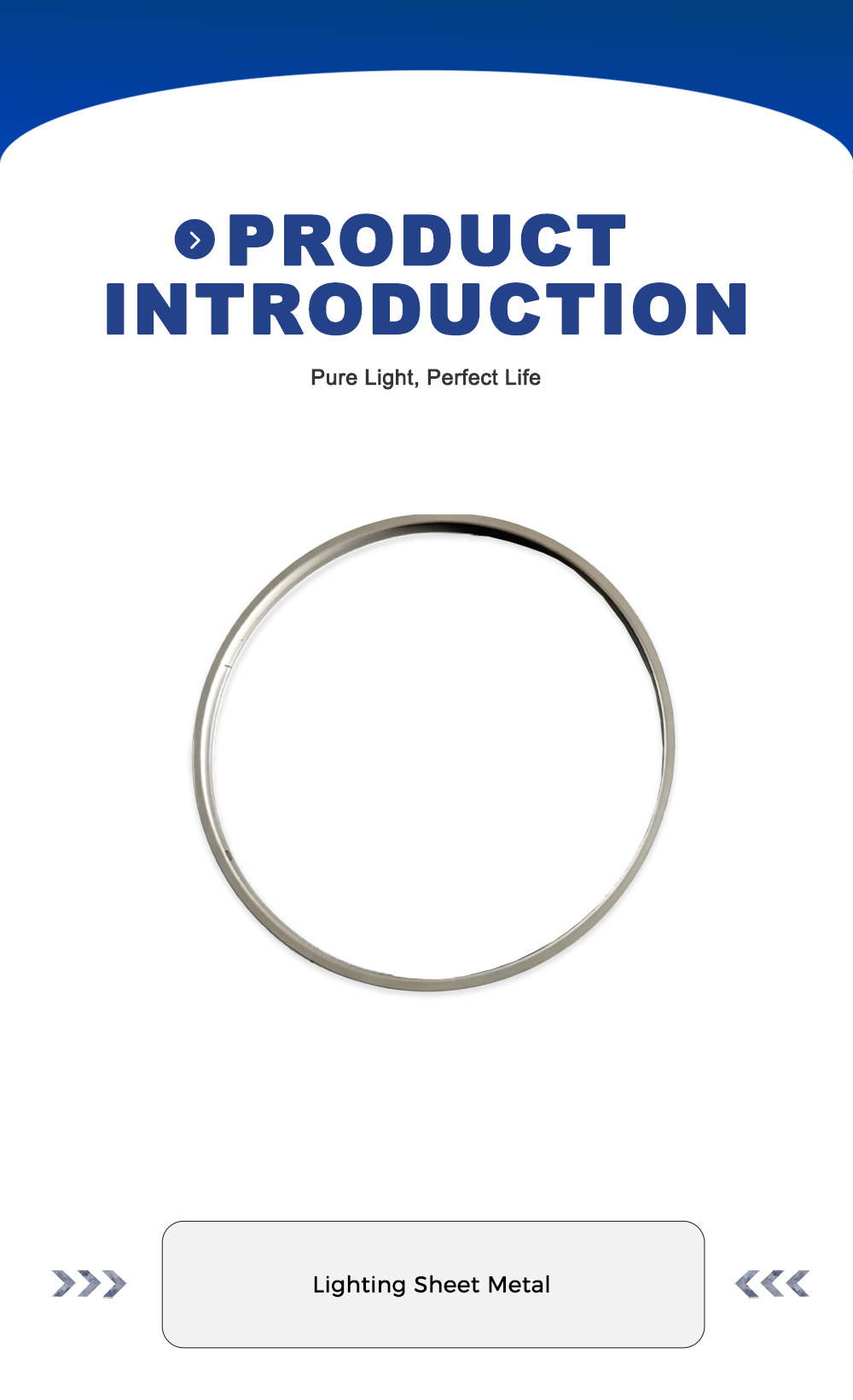 Round Gold Bent Metal Tube x