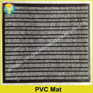 Anti-slip PVC double stripe mat/doormat