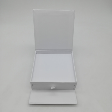 Custom High Gloss White Cardboard Box with Drawer