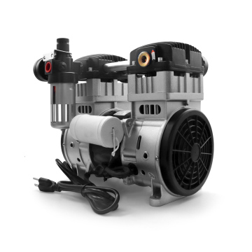 2HP Silent AC Oil-Free Double Piston Electric Portable Air Pump Compressor