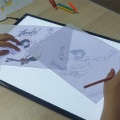 Meja Tracing A3 Light Pad dengan Kabel USB