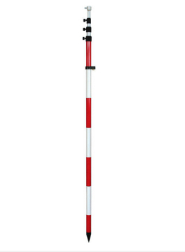 3m Red and White Prism Pole for Total Station