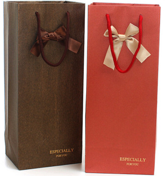Simple Fashion Paper Gift Bags for Gifts or Wines
