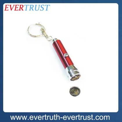 custom mini 3 led light keychain