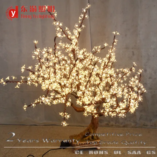 2021 White LED Artificial Cherry Blossom Bonsai Tree Light