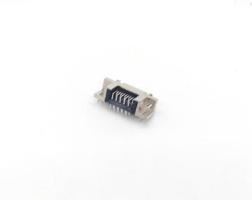 SCSI 암경 오른각 각각 아연 합금 통과 구멍 20p 커넥터