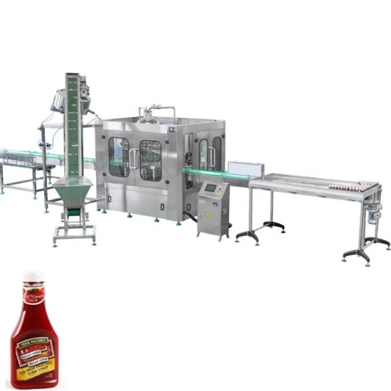 Automatic Tomato Paste Filling, Capping, and Labeling Machine Line