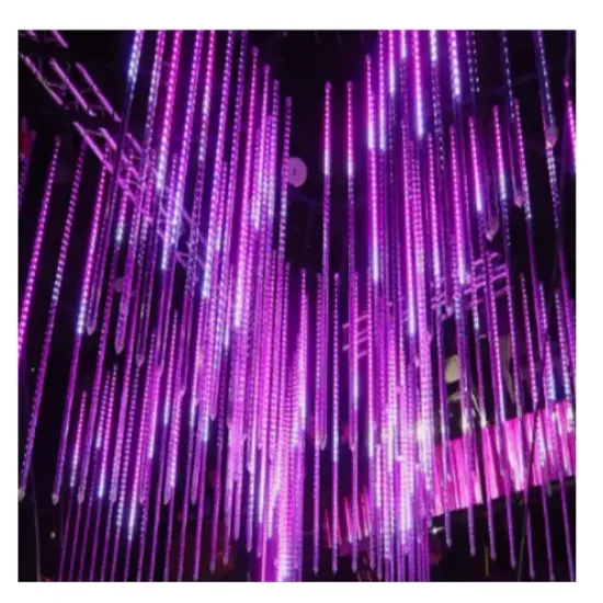 5050RGB 3D LED Meteor Tube for Event Ceiling Decoration - Full Color Change Dynamic Lighting