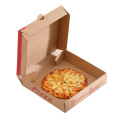 Aangepast logo 6in/8in/12in Bruine Kraft Gegolfde pizzabox