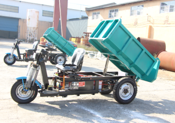 Electric tricycle truck for mining