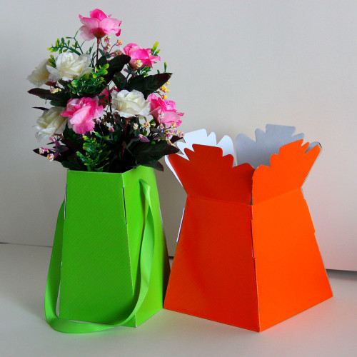 Shik Hadiah Emas Emas Kotak Bunga Vas Hidup