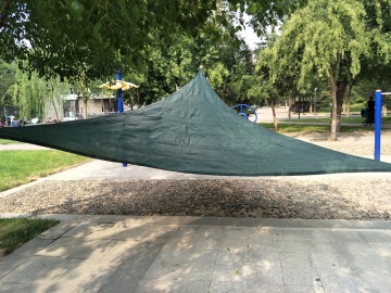 100% new HDPE fabric sun shade sail for outdoor shading
