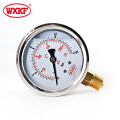 High quality 3inch 80mm stainless steel 0-15 PSI pressure gauge 1 bar