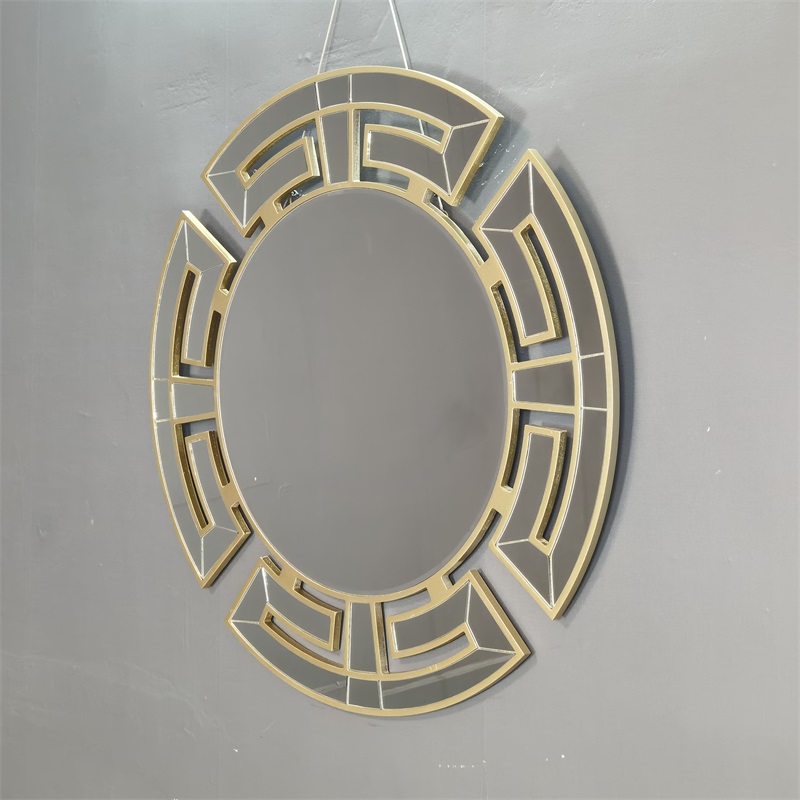 Miroir suspendu en or vintage miroir