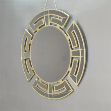 Vintage Gold Hanging Mirror Round Mirror