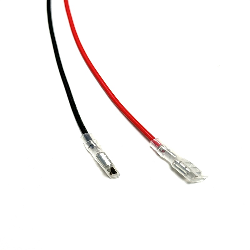 Custom 6.3 Spade Terminal Red & Black Power Jumper Wiring Harness