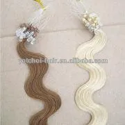 7A top hair! Unprocessed Malaysian Micro Bead wholesale Human Hair Extensions